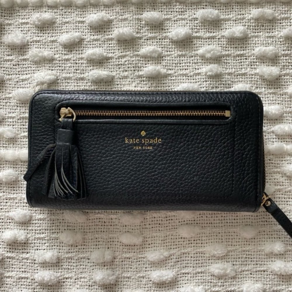 Kate Spade Black Large Wallet